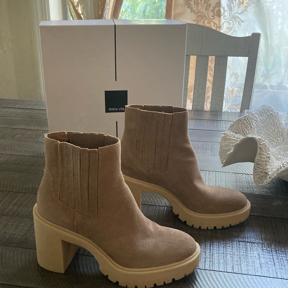 Mushroom Suede Dolce Vita Boot